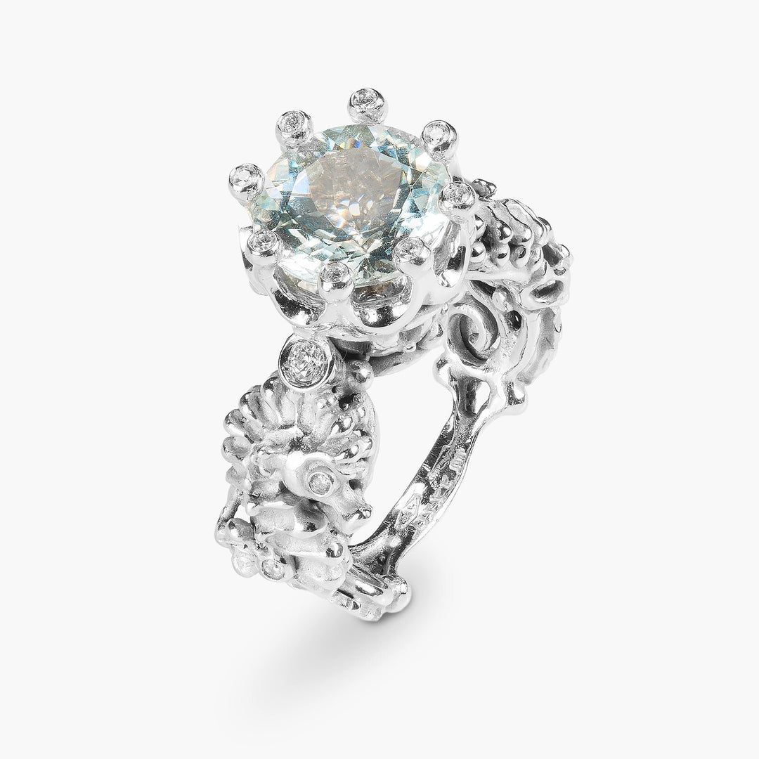 Kingdom of Two Sicilies Aquamarine Ring