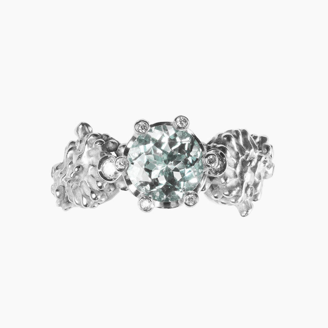 Kingdom of Two Sicilies Aquamarine Ring S