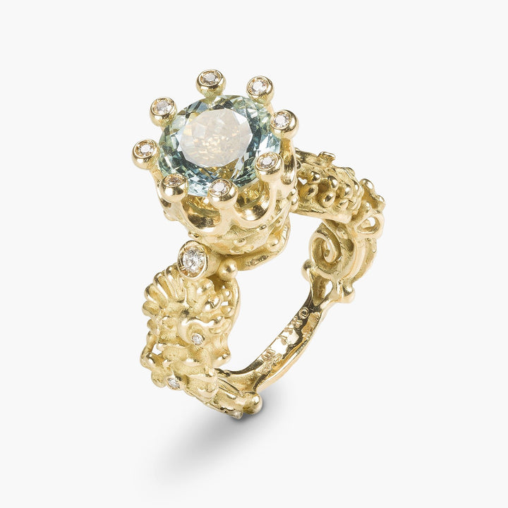 Kingdom of Two Sicilies Aquamarine Ring