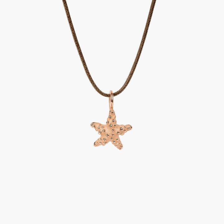 Ciondolo Stella tropicale piccola collezione gioielli del mare di Massimo izzo in oro rosa 18kt