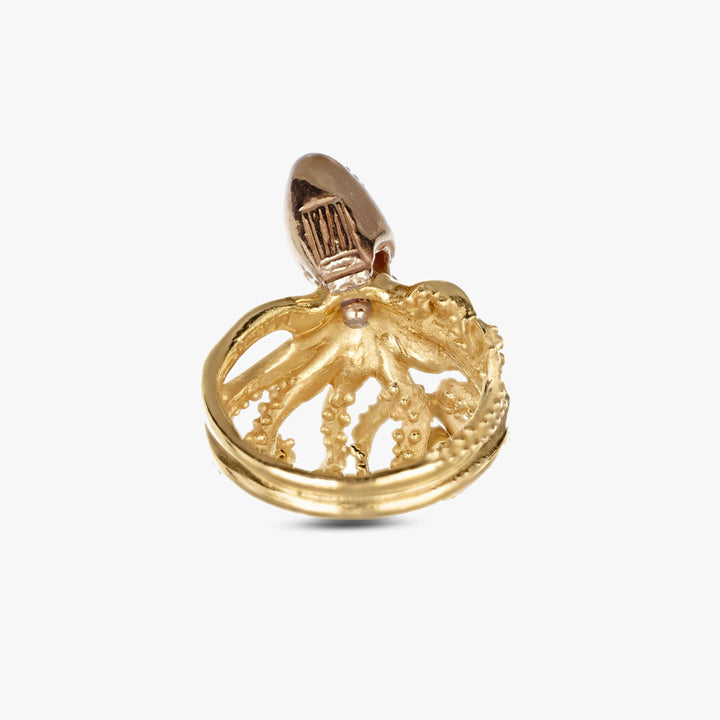 MassimoIzzoJeweler_BrightMovingHeadOctopusRing_YellowGold18kt_Diamonds_Lato