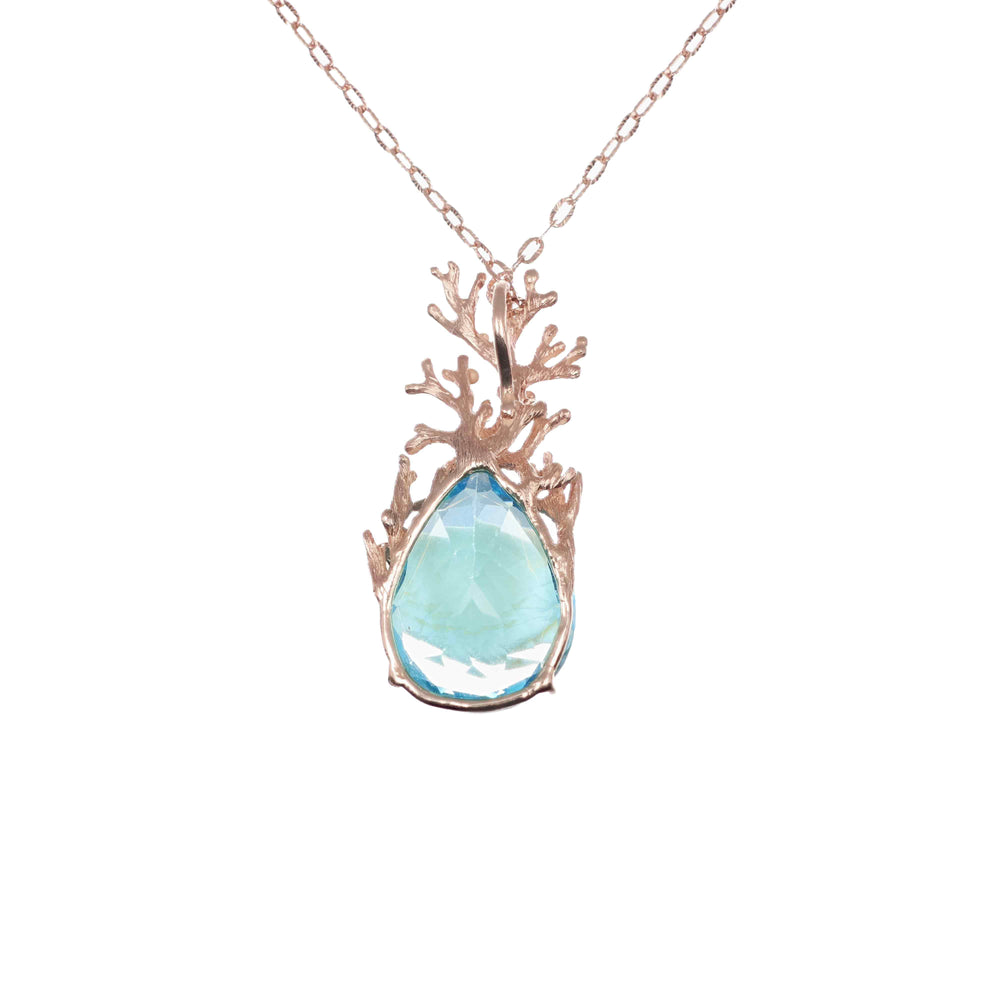 MassimoIzzoJeweler_CoralBranchPendant_RoseGold_Topaz_retro