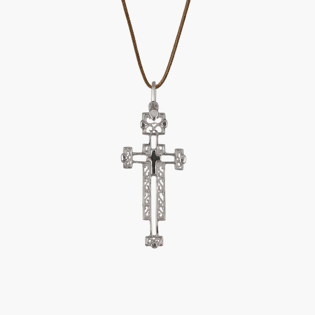 MassimoIzzoJeweler_CrossPendantL_WhiteGold18kt_Fronte