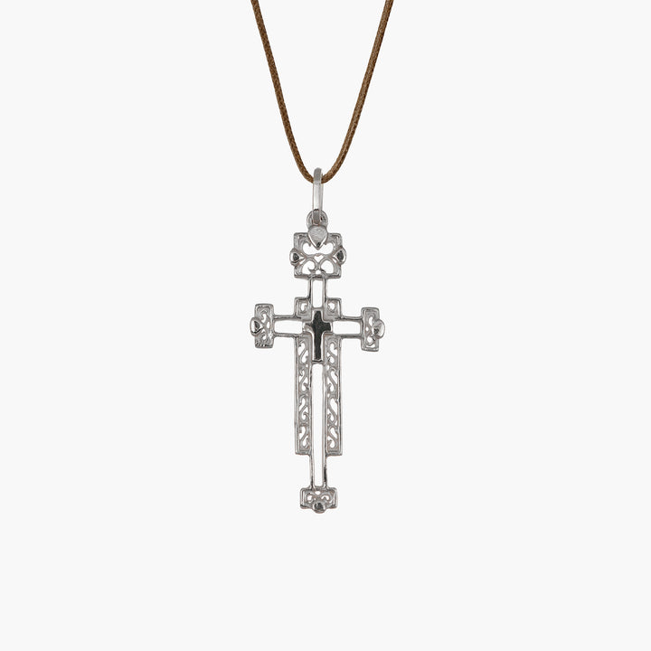 MassimoIzzoJeweler_CrossPendantL_WhiteGold18kt_Fronte