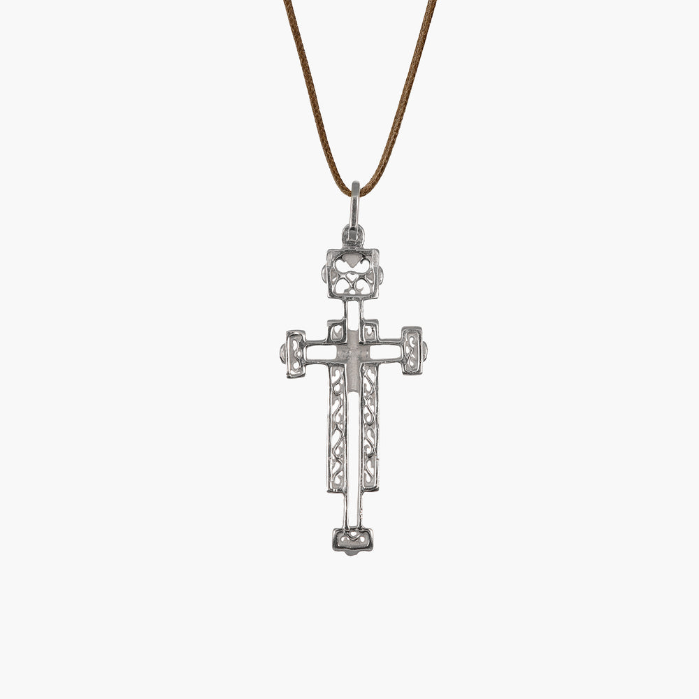 MassimoIzzoJeweler_CrossPendantL_WhiteGold18kt_Retro
