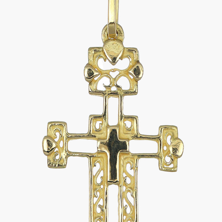 MassimoIzzoJeweler_CrossPendantL_YellowGold18kt_Dettaglio