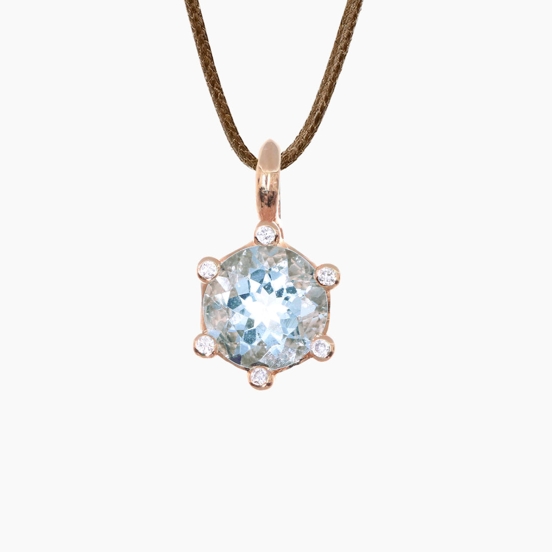 MassimoIzzoJeweler_CrownPendant_RoseGold18kt_Acquamarine_Diamonds_fronte