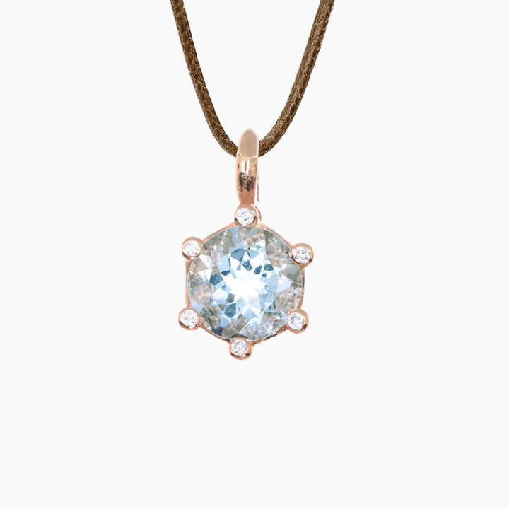 MassimoIzzoJeweler_CrownPendant_RoseGold18kt_Acquamarine_Diamonds_fronte