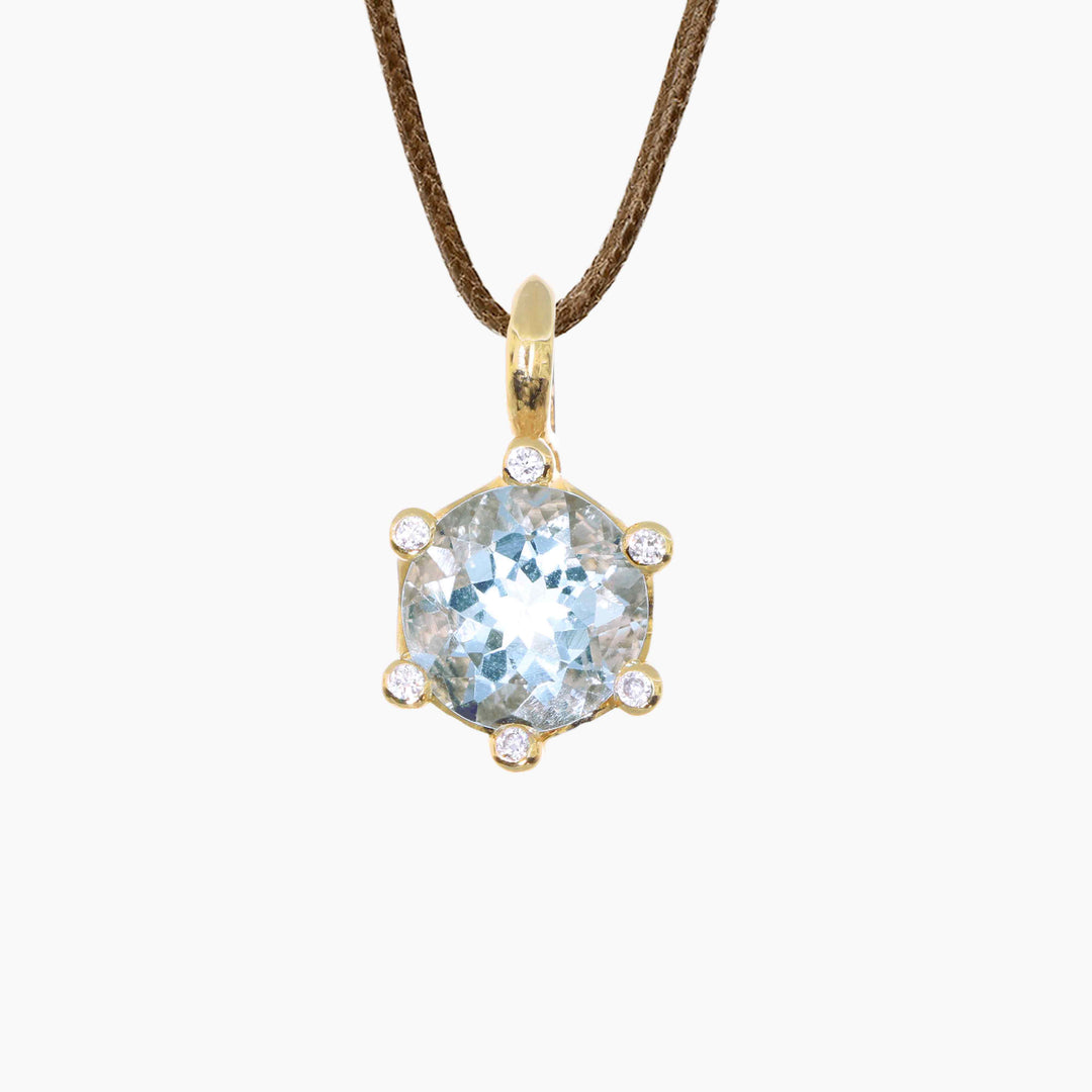 MassimoIzzoJeweler_CrownPendant_YellowGold18kt_Acquamarine_Diamonds_fronte