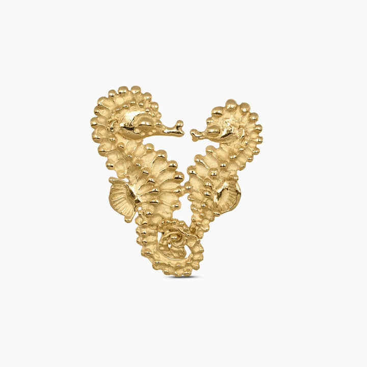 MassimoIzzoJeweler_HeartSeahorsePendant_Yellowgold_Fronte