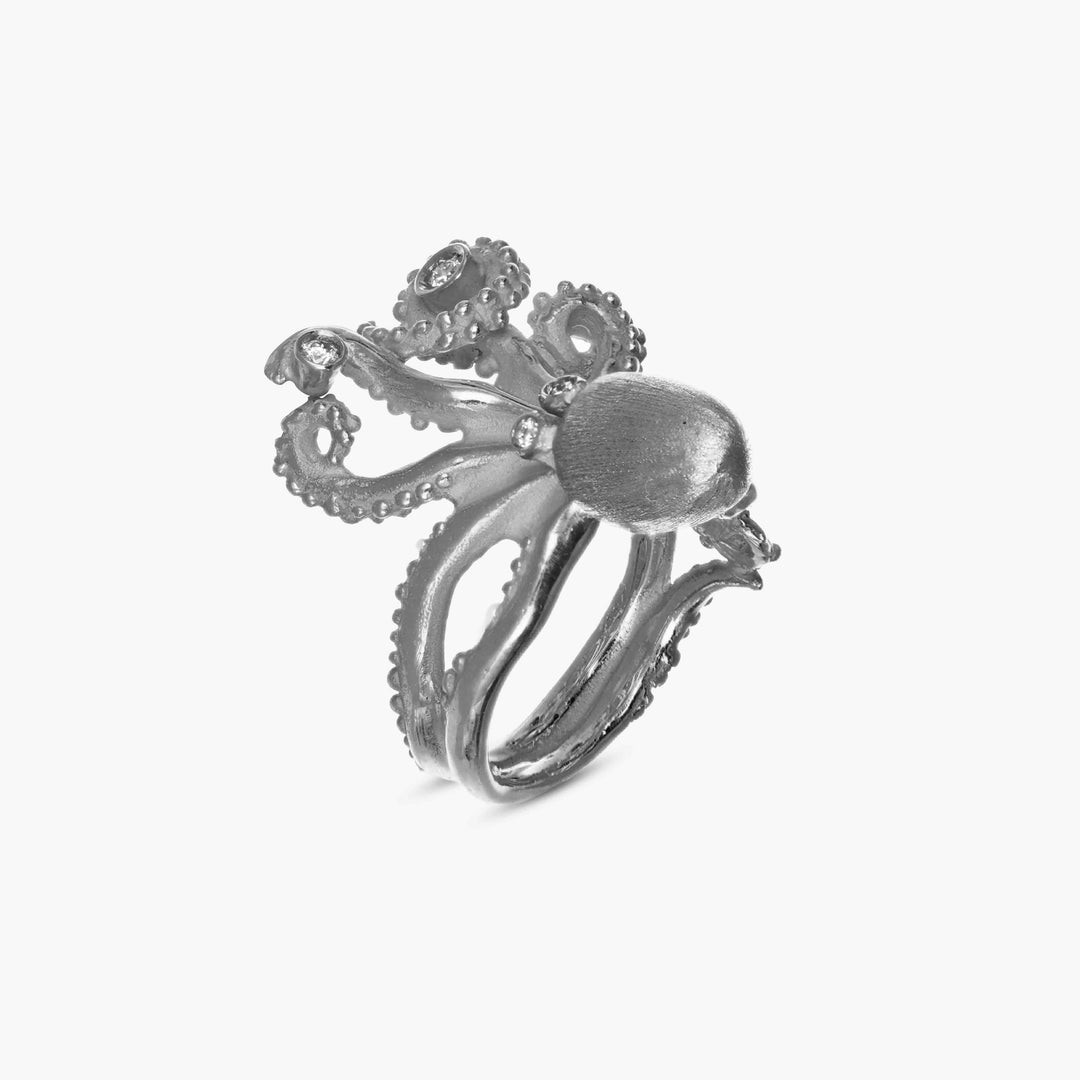 MassimoIzzoJeweler_MovingHeadOctopusRing_WhiteGold18kt_Diamonds_Principale.