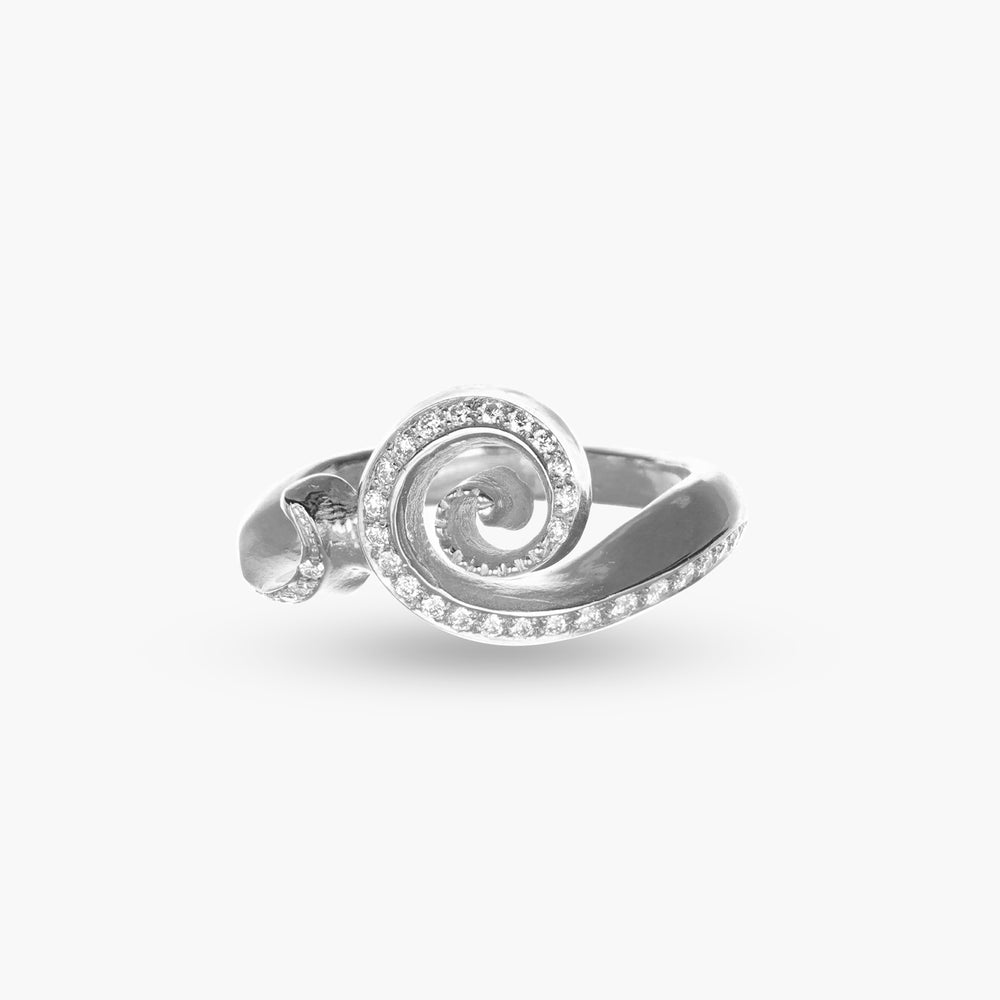 MassimoIzzoJeweler_RiccioliRing_Whitegold18kt_Diamonds__Frontale