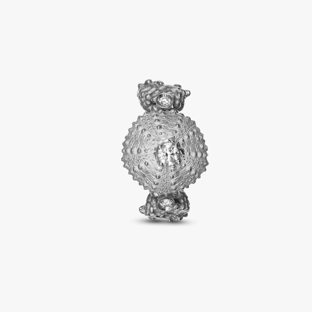 MassimoIzzoJeweler_SeaUrchinRingS_WhiteGold18kt_Diamonds_Fronte