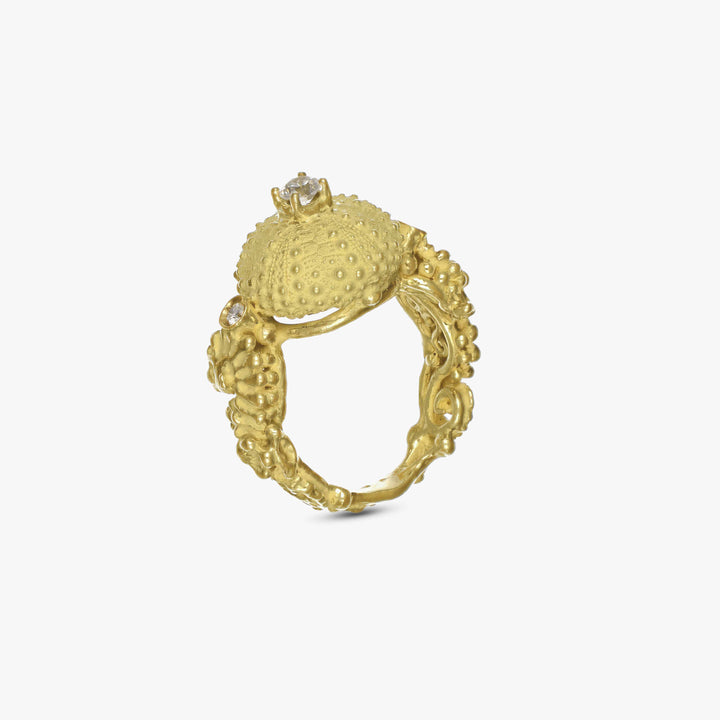 MassimoIzzoJeweler_SeaUrchinRingS_YellowGold18kt_Diamonds_Principale