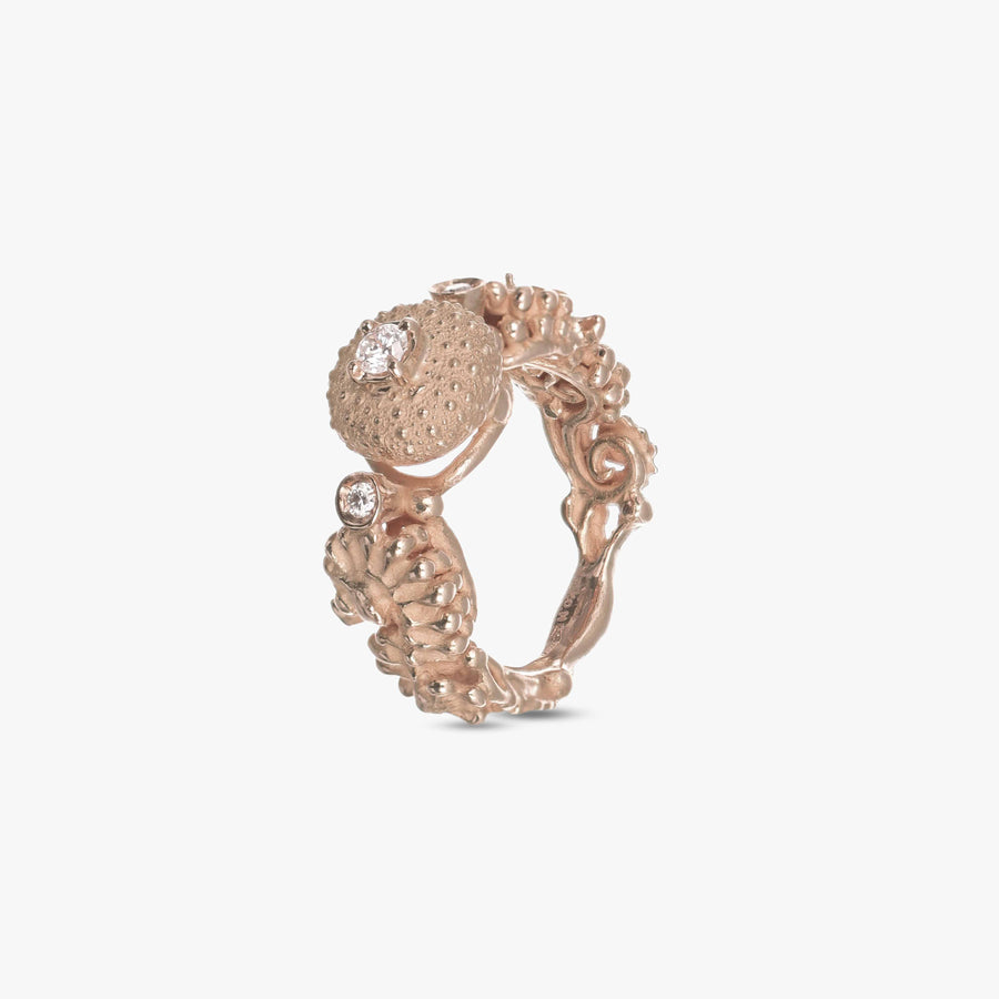 MassimoIzzoJeweler_SeaUrchinRing_RoseGold18kt_Diamonds_Principale