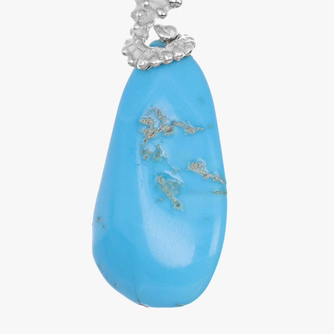 MassimoIzzoJeweler_SeahorsePendant_Whitegold18kt_Turquoise_Dettaglio