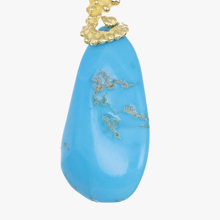 MassimoIzzoJeweler_SeahorsePendant_Yellowgold18kt_Turquoise_Dettaglio