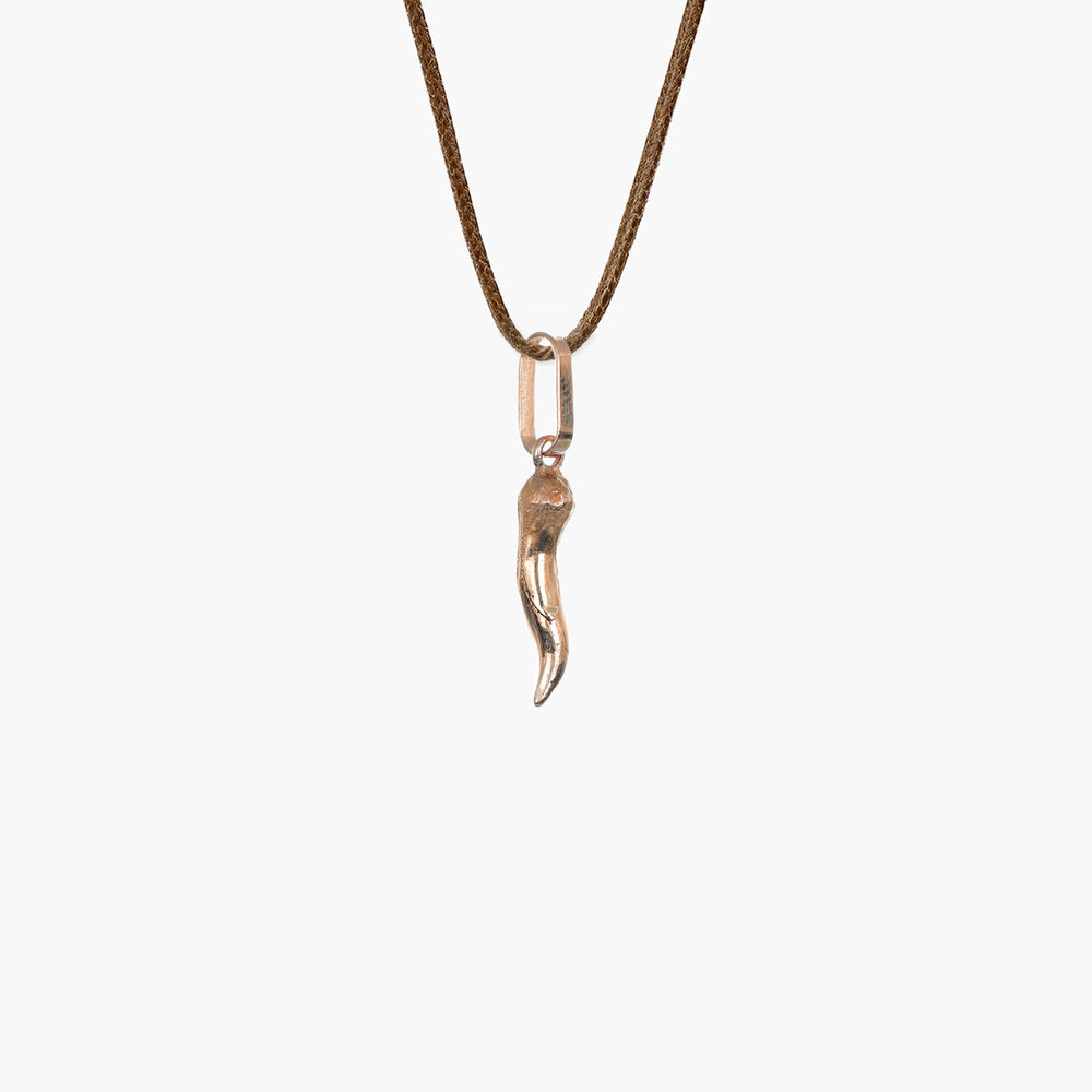 MassimoIzzoJeweler_SicilianHornPendant_RoseGold18kt_Retro