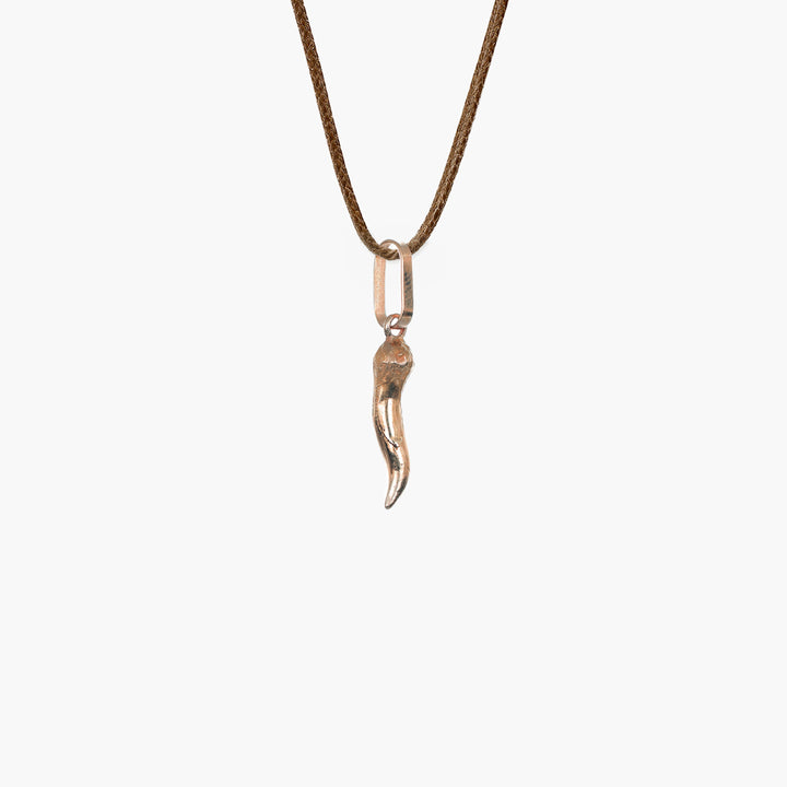 MassimoIzzoJeweler_SicilianHornPendant_RoseGold18kt_Retro