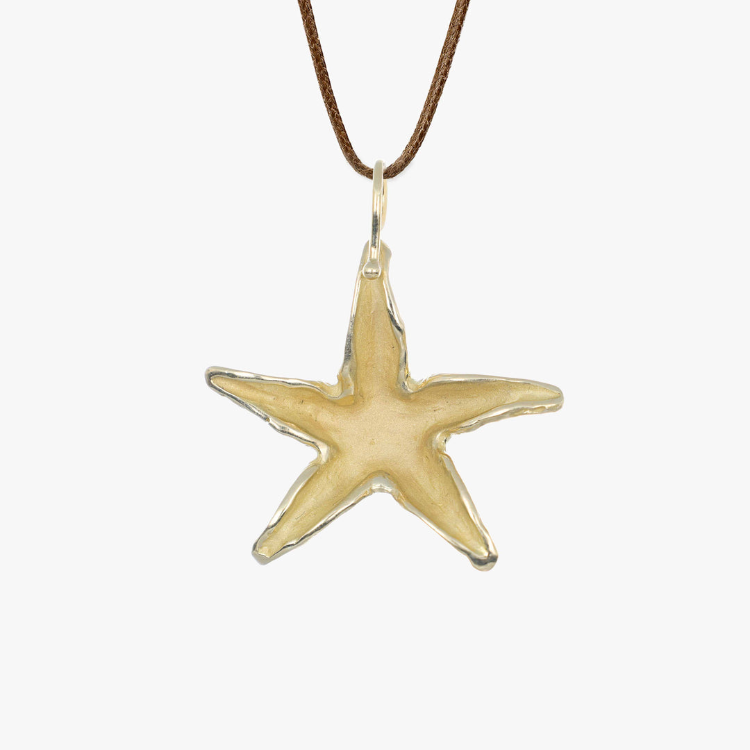 MassimoIzzoJeweler_TropicalBrightStarfishPendant_Yellowgold18kt_Diamonds_Retro