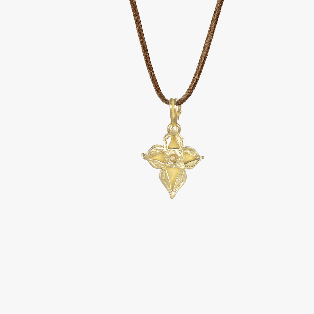 MassimoIzzoJewelers_DiamondCrossPendant_YellowGold18kt_Diamond_Dietro