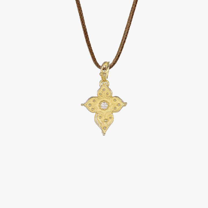 MassimoIzzoJewelers_DiamondCrossPendant_YellowGold18kt_Diamond_Fronte