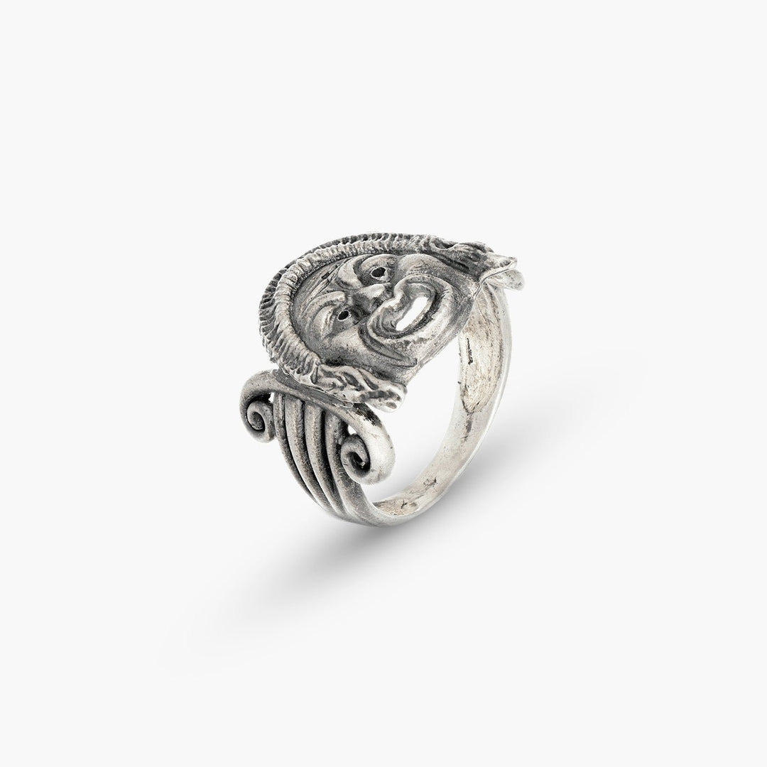 Anello Maschera Greca