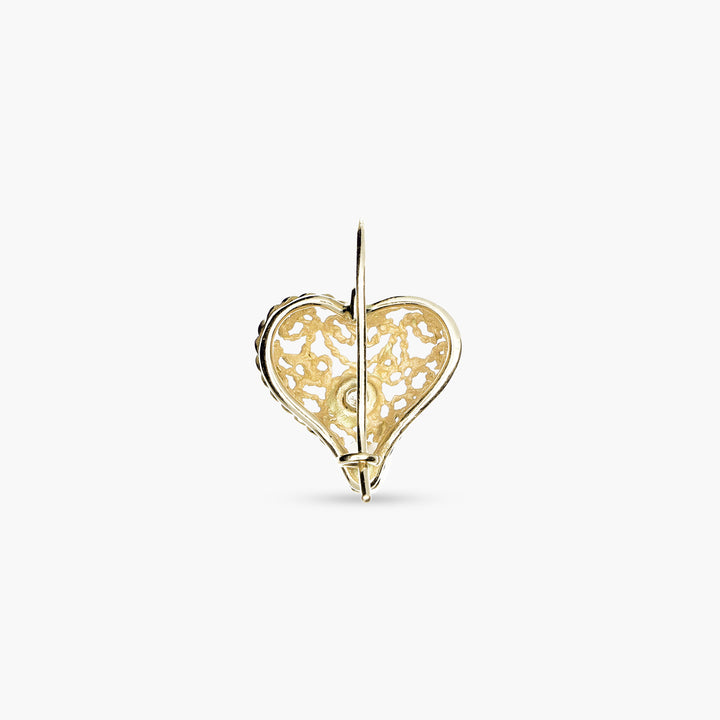 Sicilian Lace Heart Earrings
