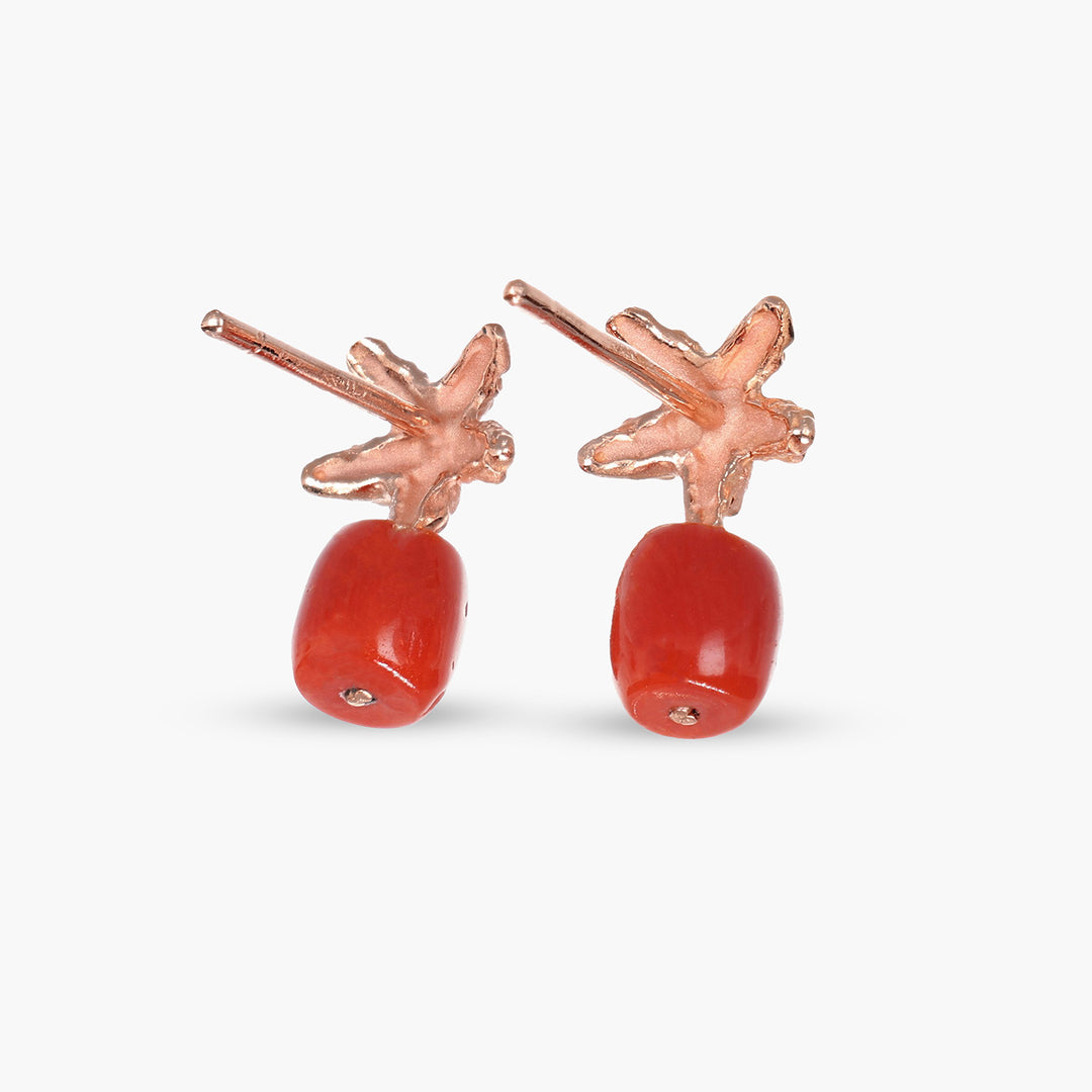Orecchini Stella Tropicale Corallo XS