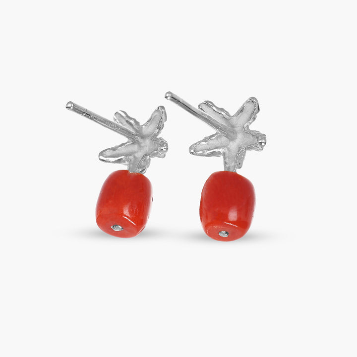 Tropical Star Coral Earrings XS
