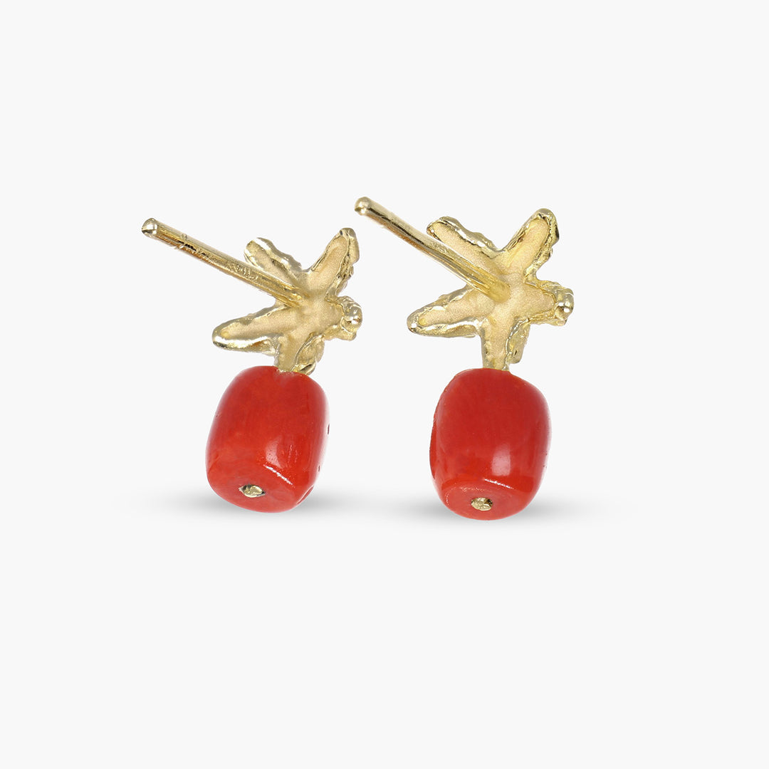 Tropical Star Coral Earrings XS