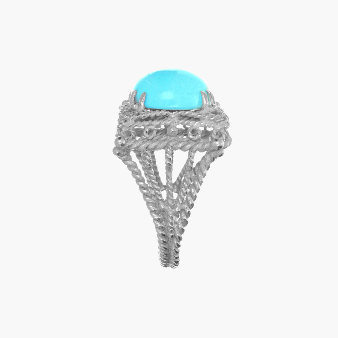 Anello Turchese Rotondo