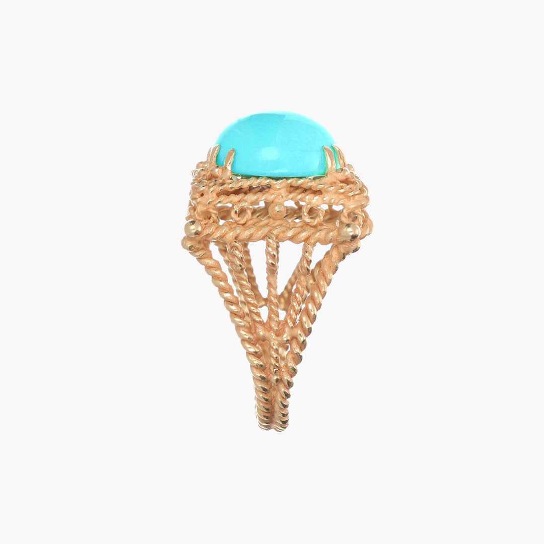 Round Turquoise Ring