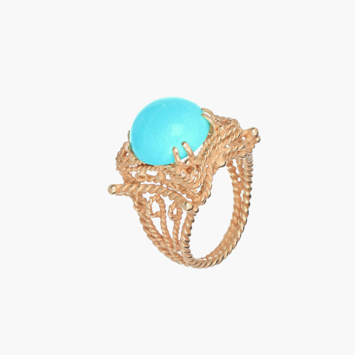 Round Turquoise Ring