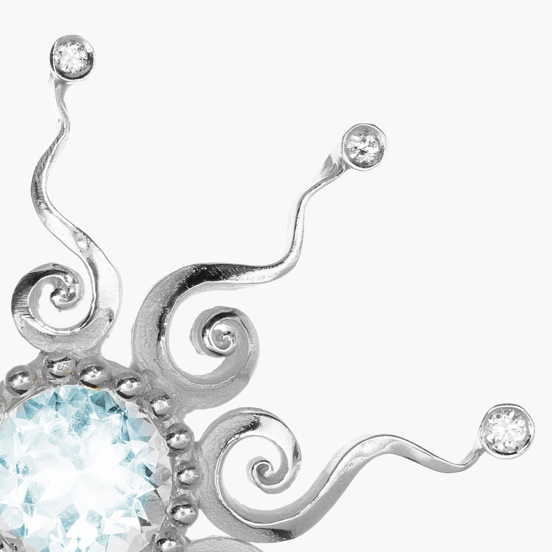Massimo_Izzo_Jeweler_Sun_Earrings_18kt_WhiteGold_aquamarine_diamonds_Dettaglio