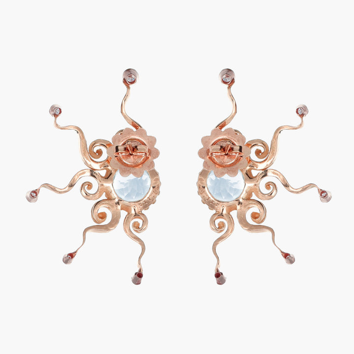 Massimo_Izzo_Jeweler_Sun_Earrings_18kt_gold_aquamarine_diamonds_Retro